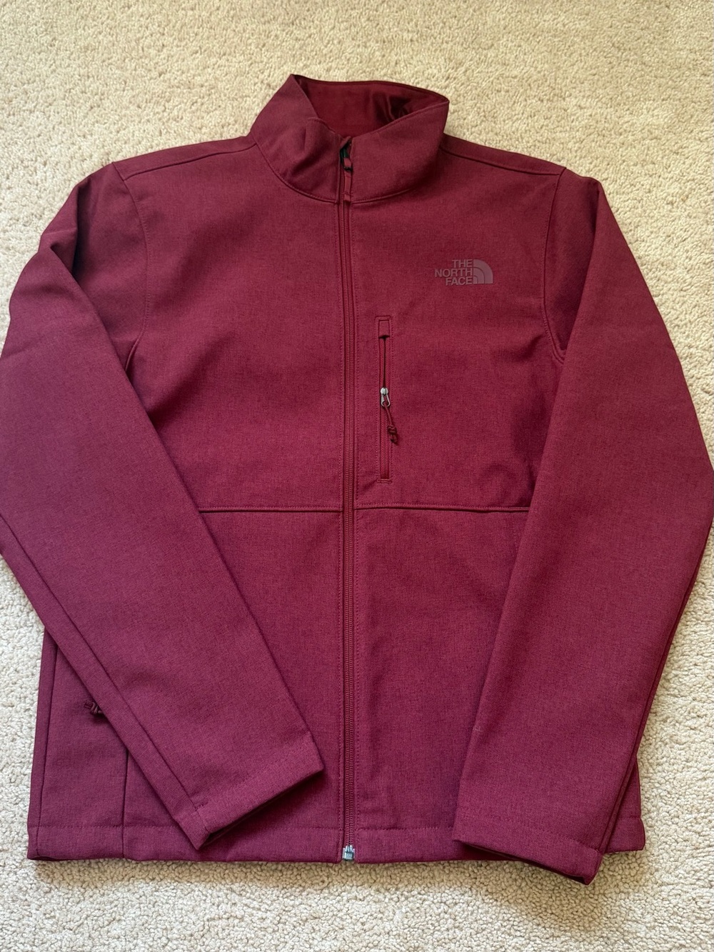 The North Face Men's Burgundy Lightweight Full-Zip Shirt Jacket